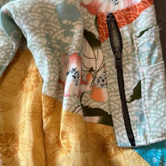 Sanctuary Mixed Asian Patchwork Print Bomber Jacket Size XS - Picture 11 of 11